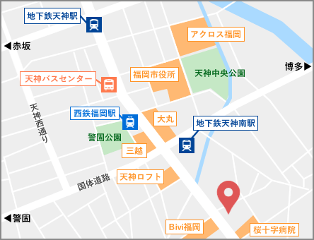 福岡オフィス地図